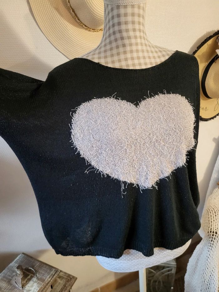 Pull léger cœur - photo numéro 2