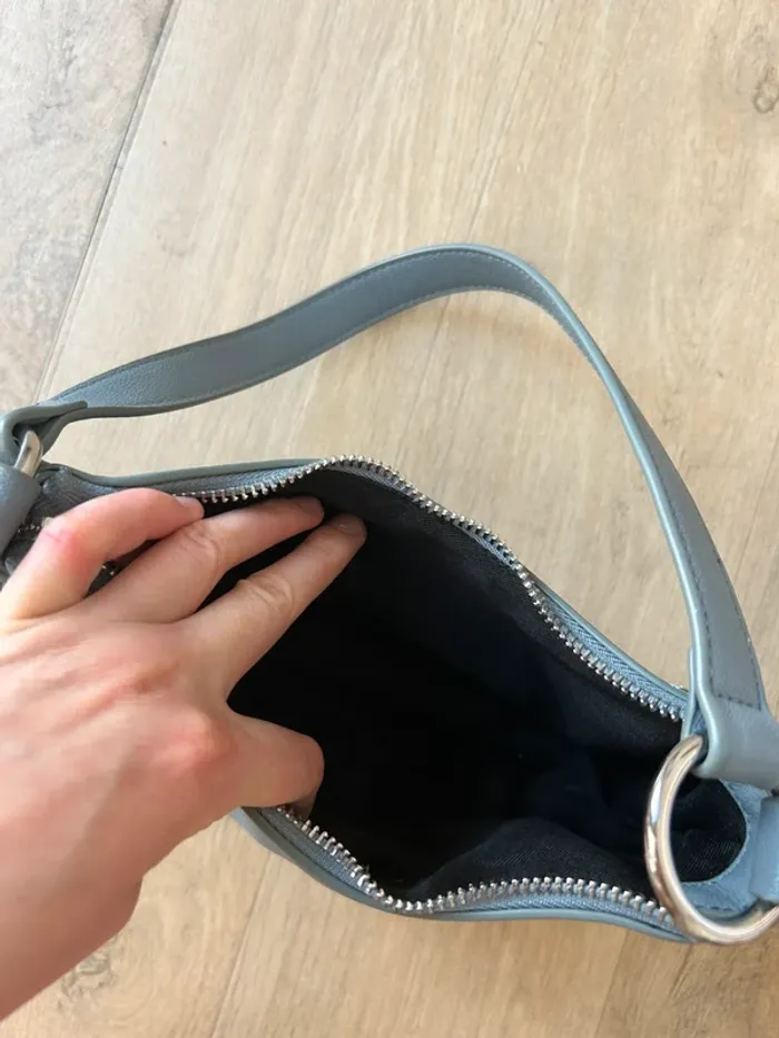 Petit sac bleu vintage en excellent état - photo numéro 3