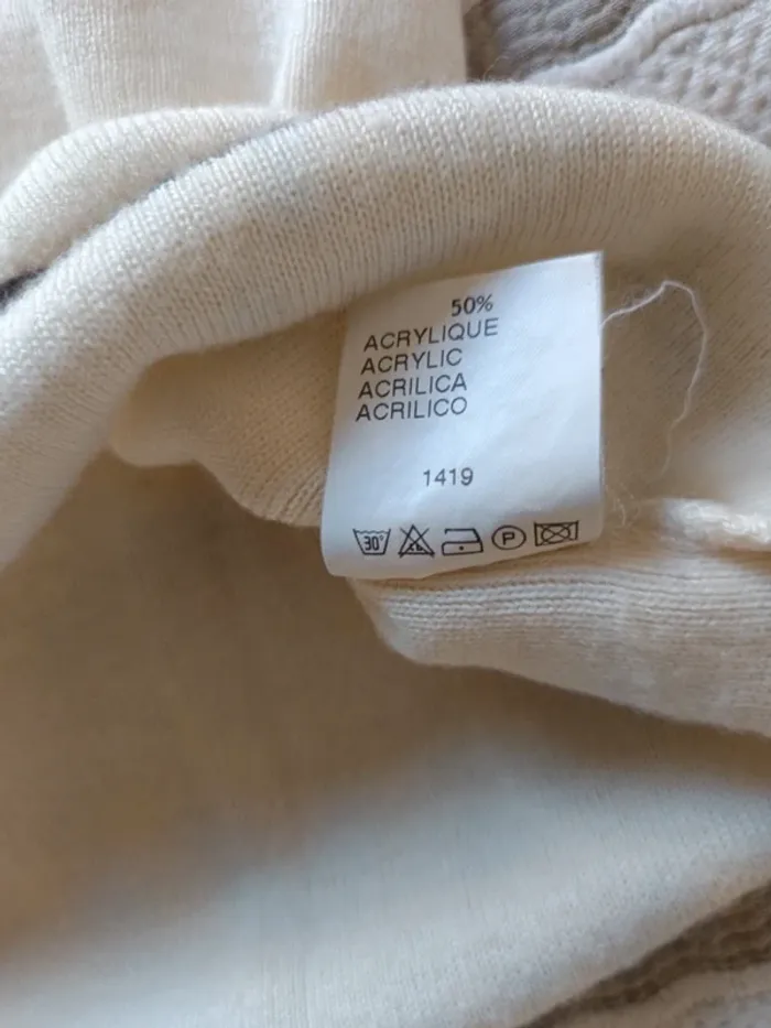 Pull Caroll vintage 50% laine mérinos t.40 - photo numéro 7