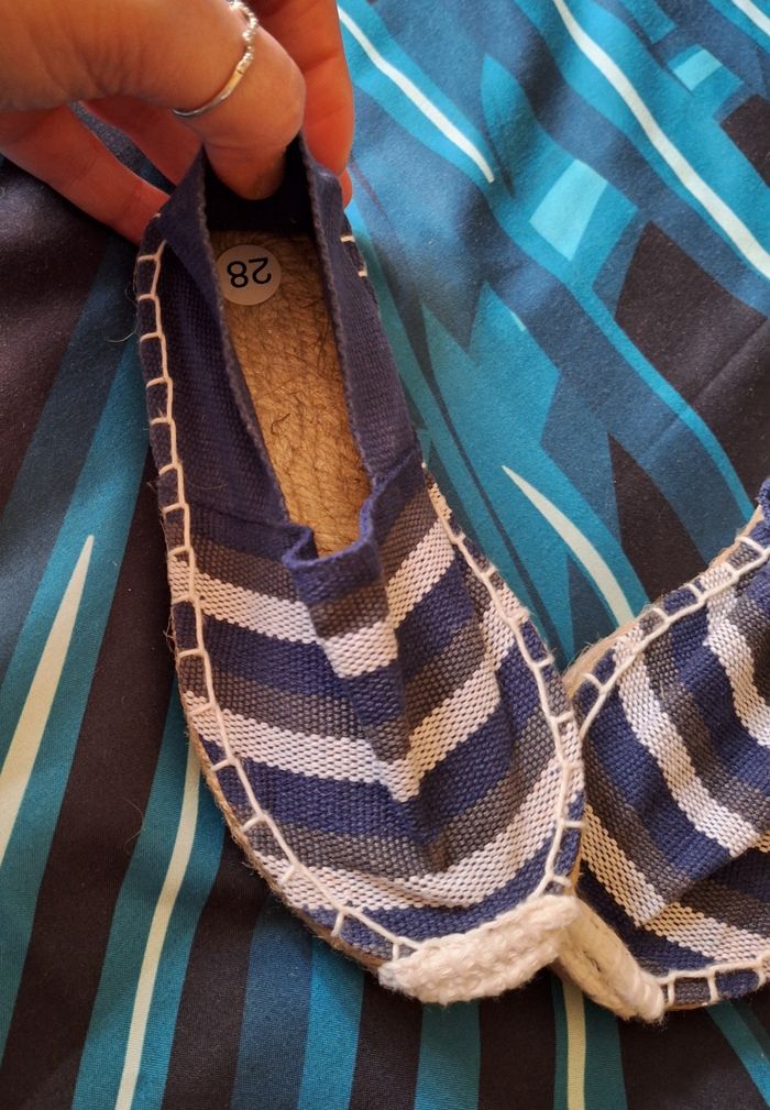 Espadrilles unisexe marine 28 - photo numéro 2
