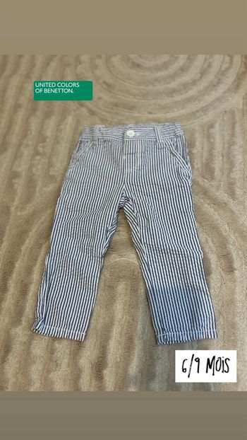 Pantalon Benetton taille 6/9 mois