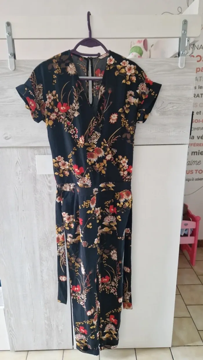 Combipantalon fleurs 34, XS - photo numéro 3