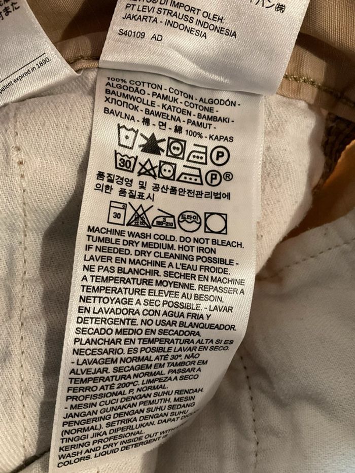 Short cargo beige pour homme Levi’s taille W33 FR42 424 - photo numéro 14