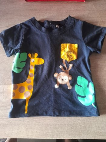 T-shirt manches courtes garçon 24 mois