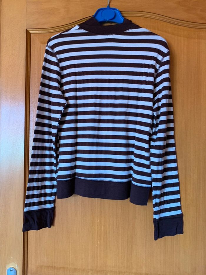 Veste zippé rayée - photo numéro 2