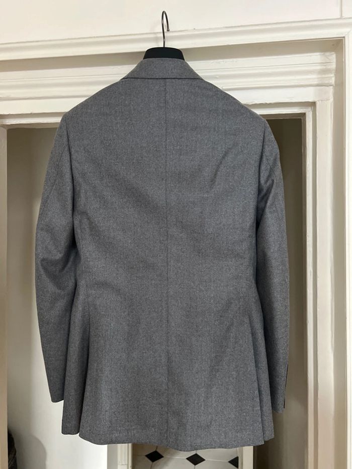 Tailleur pantalon gris clair veste croisée 6 boutons en laine et cachemire - Suitsupply - photo numéro 7