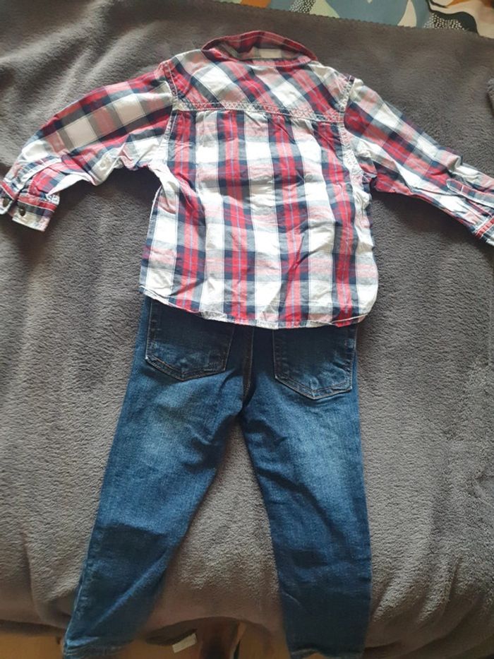 Ensemble pantalon chemise 18 mois - photo numéro 2