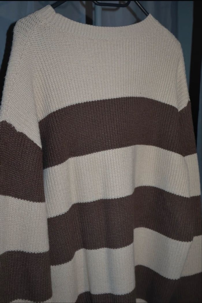 Pull en laine marron - photo numéro 3