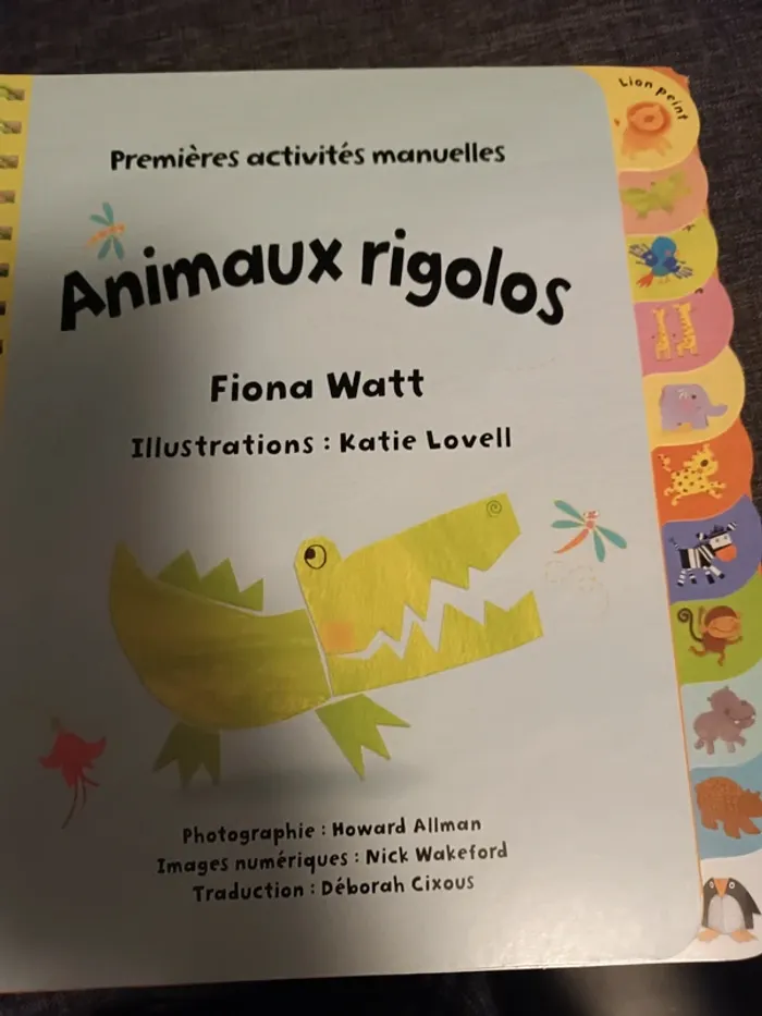 Animaux rigolos Premières activités manuelles Usborne - photo numéro 2