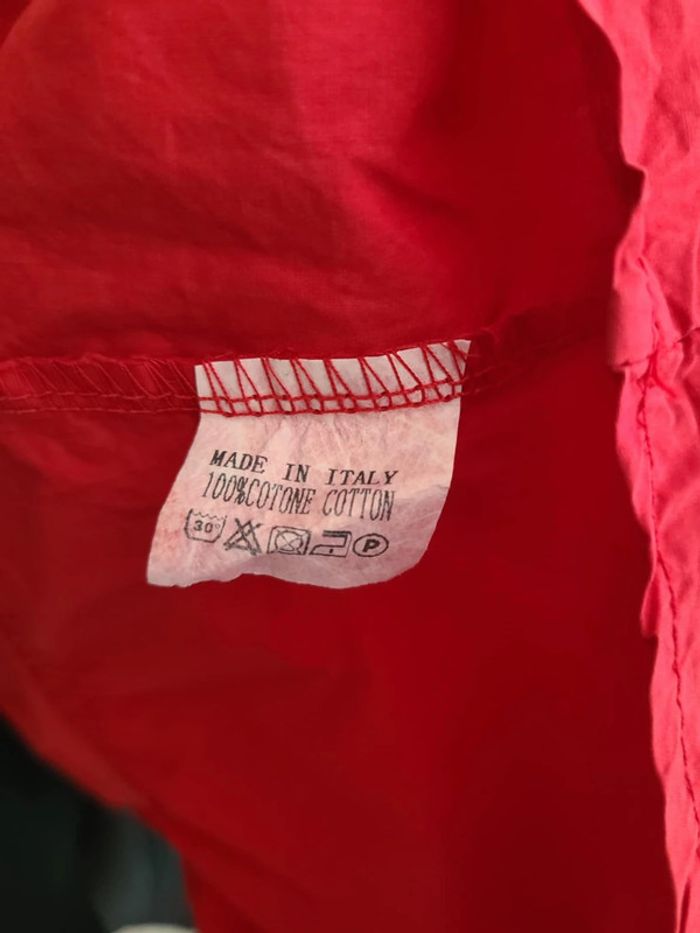Blouse rouge à manches 3/4 • Made In Italy • taille unique - photo numéro 5