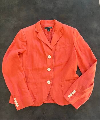 Blazer Ralph Lauren taille S orange pale en lire 