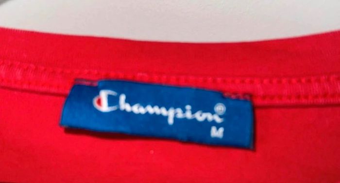 T-shirt Champion x Supreme rouge - photo numéro 4