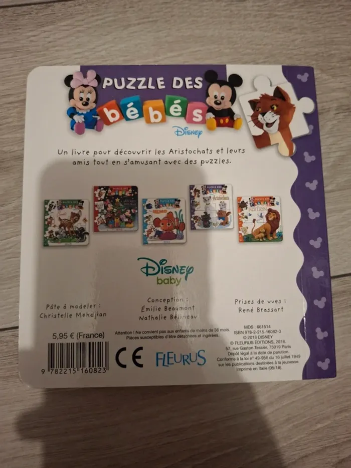 Livre puzzle Disney les aristochats - photo numéro 2