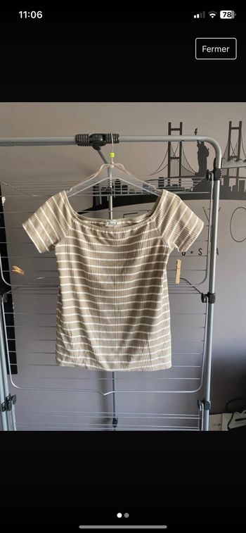 t-shirt manche tombante