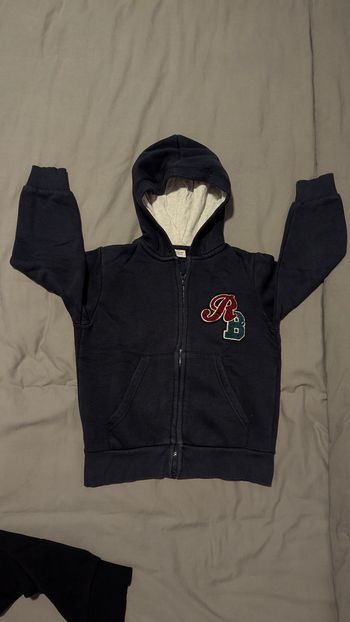 Sweat capuche ouverture zip
