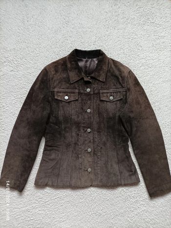 Veste cuir véritable taille M