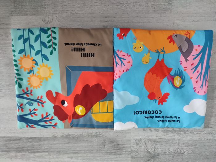 Livre tissu Cocorico - photo numéro 2