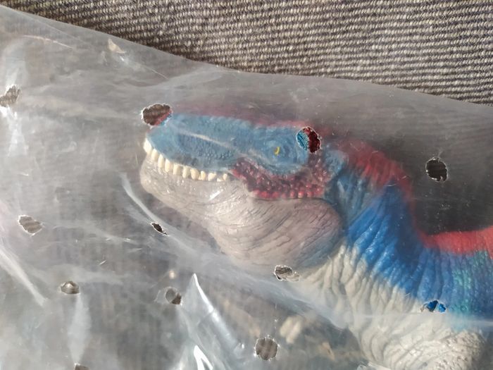 Dinosaure Tyrannosaurus Rex bleu (et rouge) 72155 - Schleich - Neuf - photo numéro 4