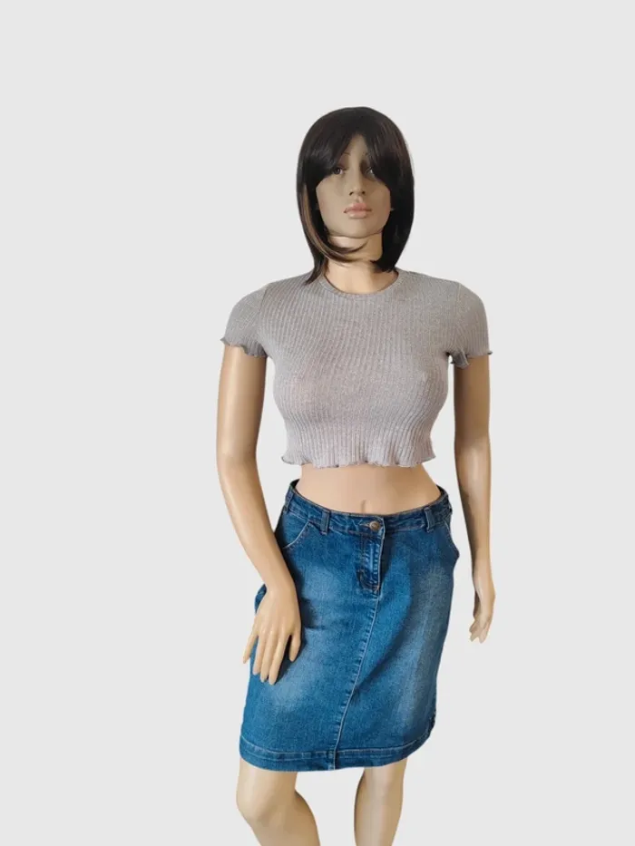 Top Court Shein Gris Taille S - Tendance et confortable ! Prix mini ! - photo numéro 2
