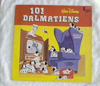 33 T livre disque Disneyland les 101 Dalmatiens Walt Disney + musiques et chansons du film