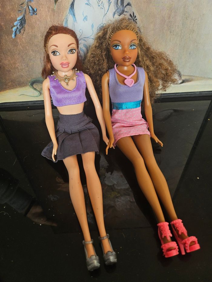 Lot de 2 poupées barbie my scène - photo numéro 2