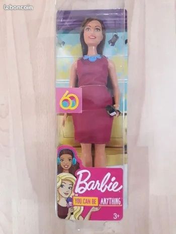 Poupée Barbie Journaliste 60ème anniversaire neuve dans son emballage