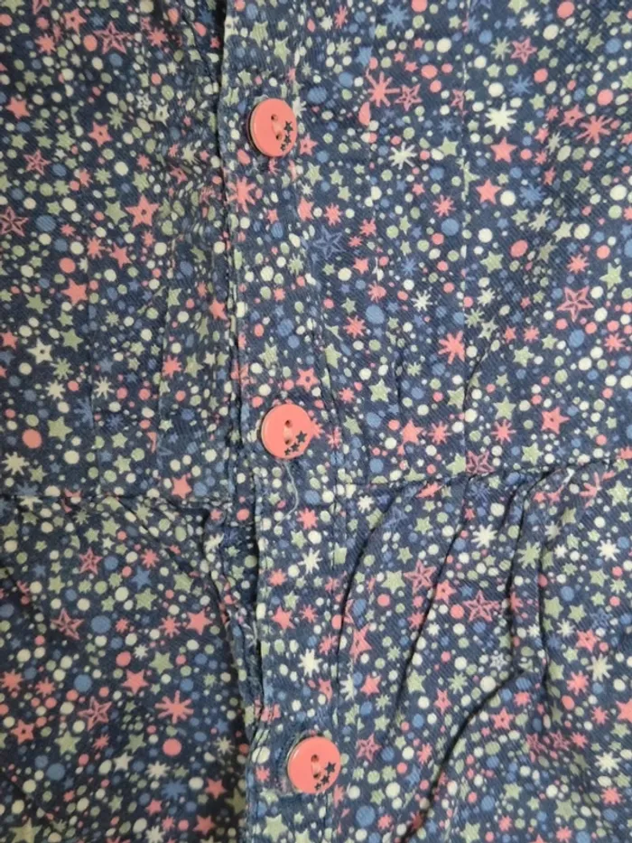 Belle blouse Sergent major 18 mois 80 cm chemise à boutons violettes - photo numéro 6