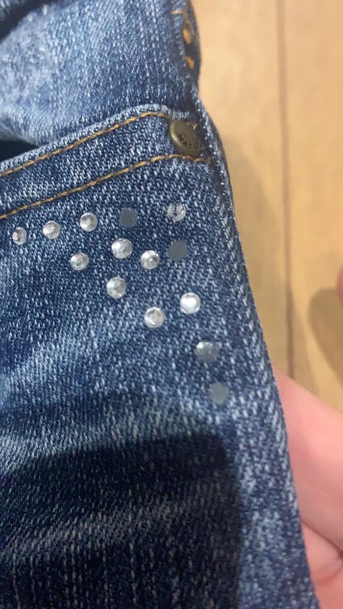 Jeans strass NAFNAF 24 mois - photo numéro 2