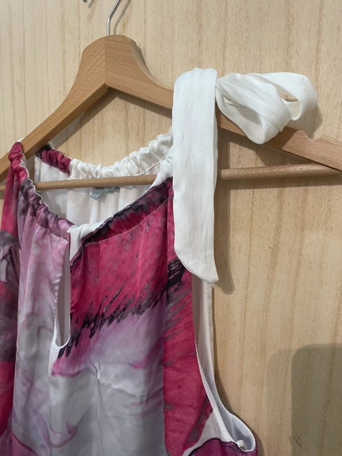 Robe été blanche motif fleur Etam taille 42 - photo numéro 4