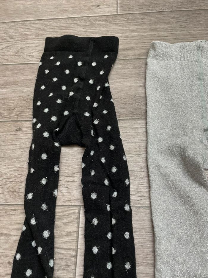 Lot 2 collants paillettes H&M  24 mois - photo numéro 2