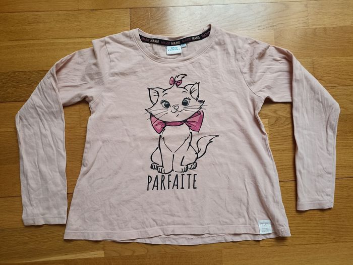 Tee shirt manches longues Marie des Aristochats 8 ans