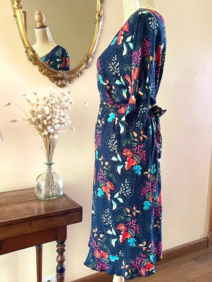 Robe Fleurie Multicolore - photo numéro 5