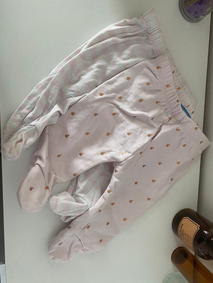 Lot de 2 bas bébé fille 3M Jacadi