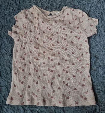 T-shirt beige motif pommes 36mois