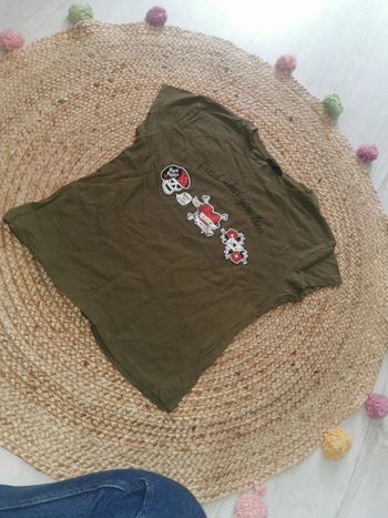 T shirt rock kaki taille XS