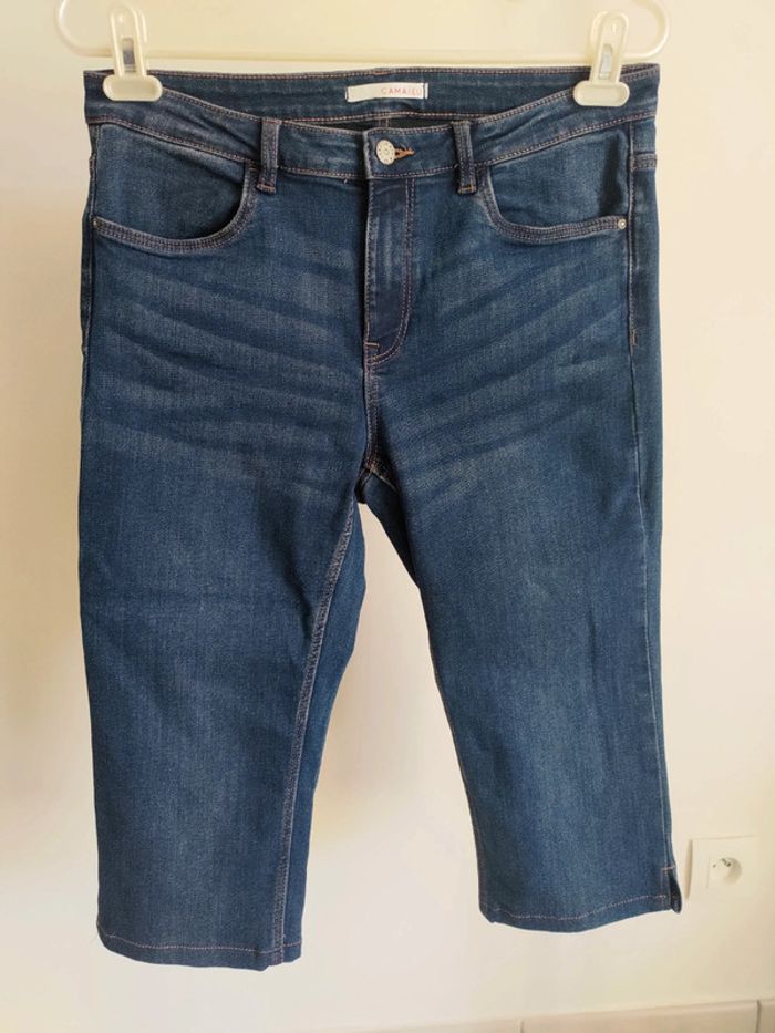 Camaïeu Pantacourt Jean bleu 42