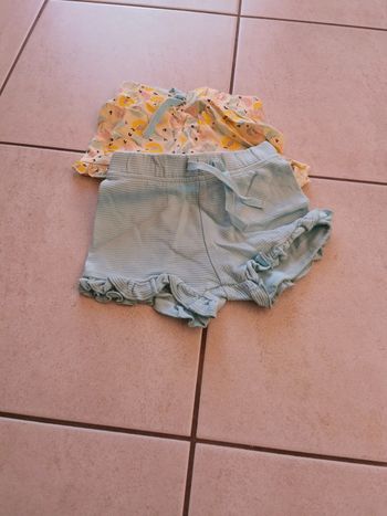 Lot 2 short 18 mois