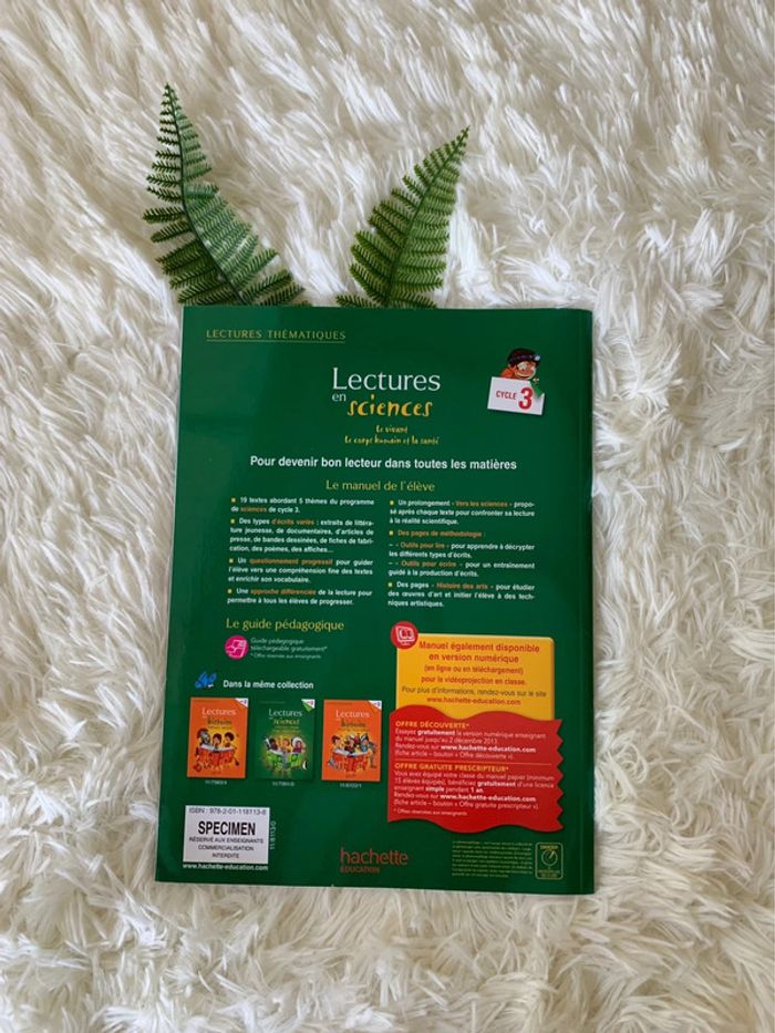 Livre Lecture en Sciences cycle 3 - photo numéro 2