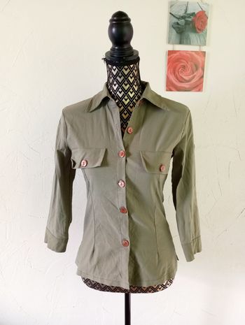 🌸Chemise manches 3/4, Bhatti, taille 36