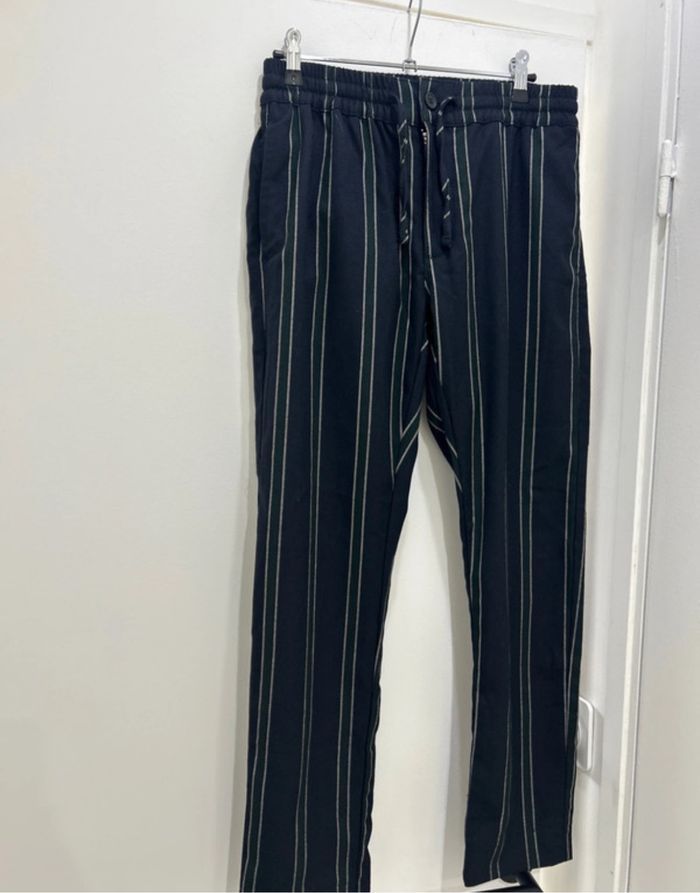 Pantalon Topman Bleu marine taille L - photo numéro 2
