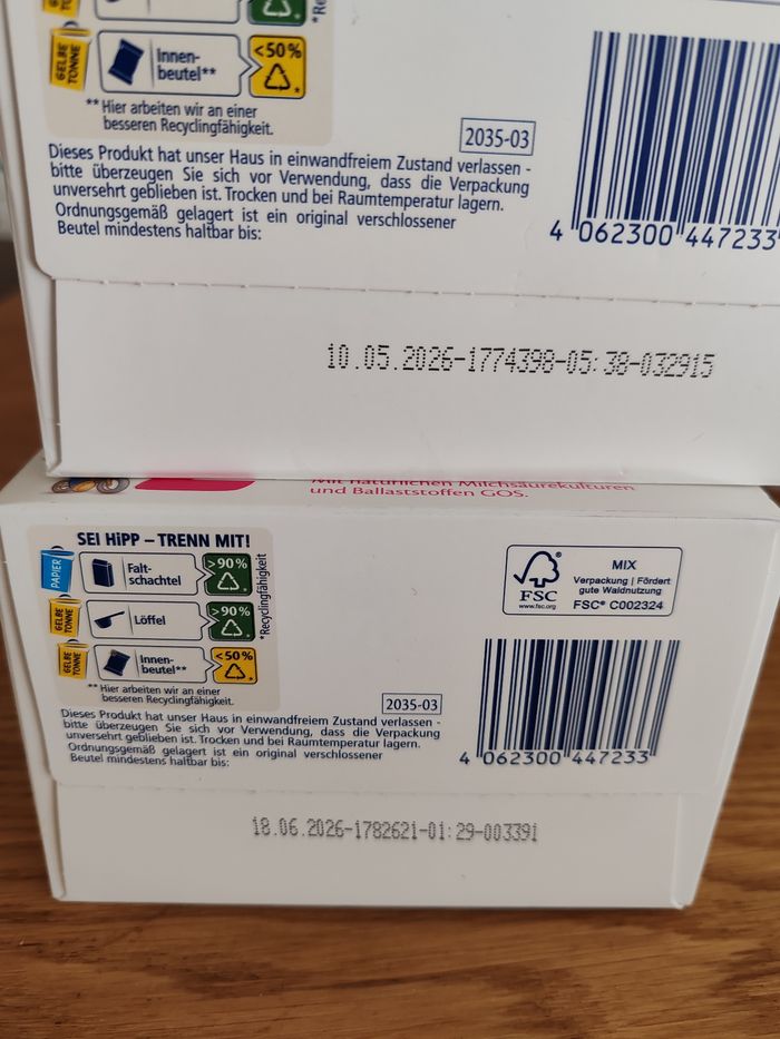 2 boîtes de Lait Hipp Combiotik 2+ - photo numéro 2
