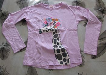 T-shirt fille DPAM girafe 12 ans