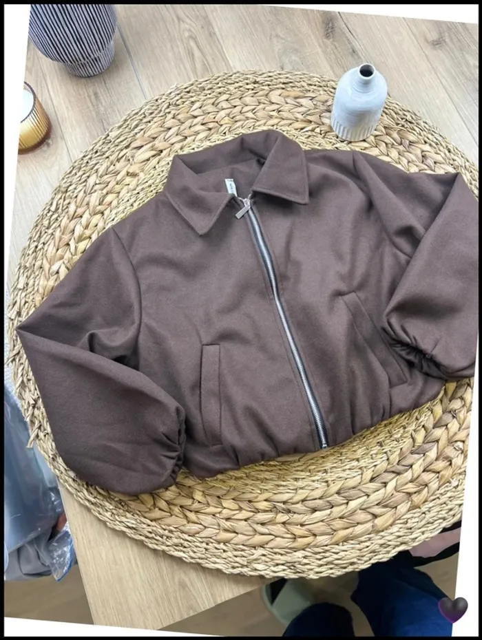 veste femme marron choco neuf blouson léger taille M taille S taille L lot femme - photo numéro 9