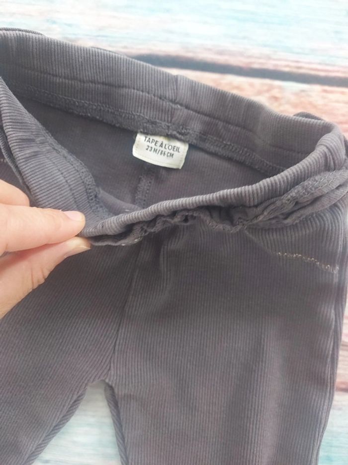 Lot de 2 leggings tao vertbaudet fille 23 mois - photo numéro 2