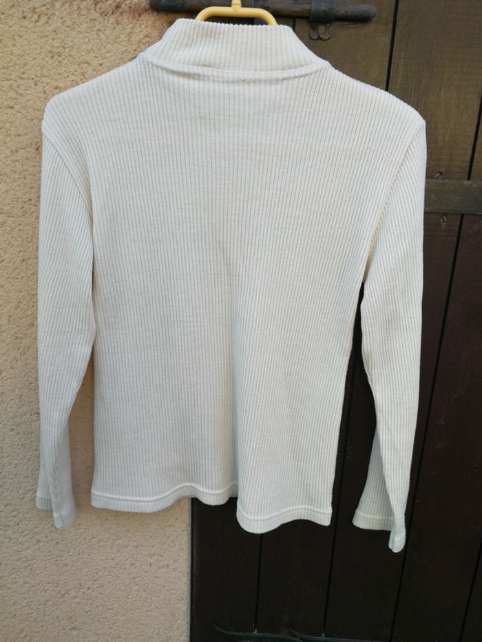Pull écru en acrylique pour femme Daxon - photo numéro 5