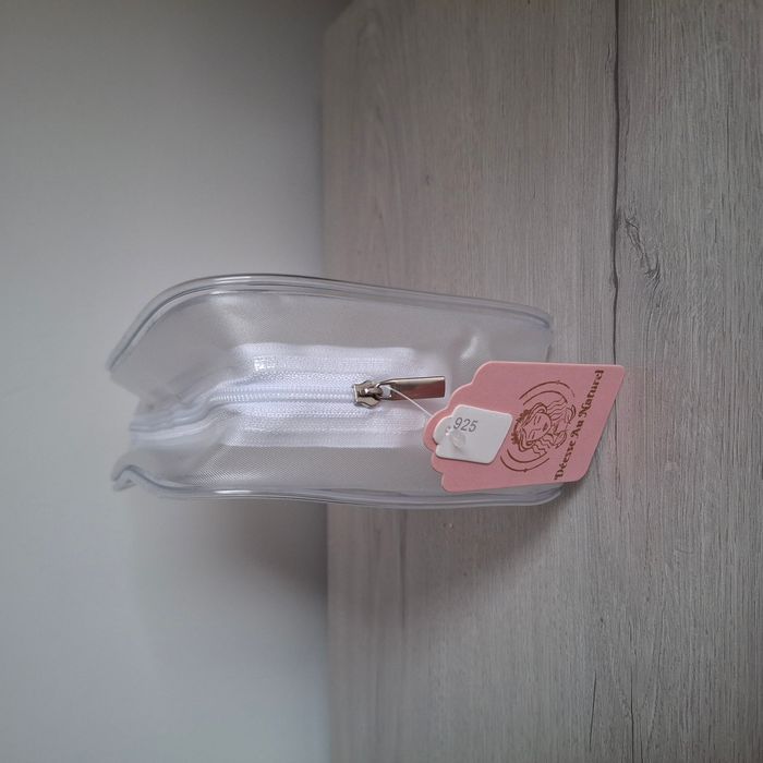 Trousse de toilette transparente avec inscription fuchsia pailletée - NEUF - Déesse au Naturel - photo numéro 4