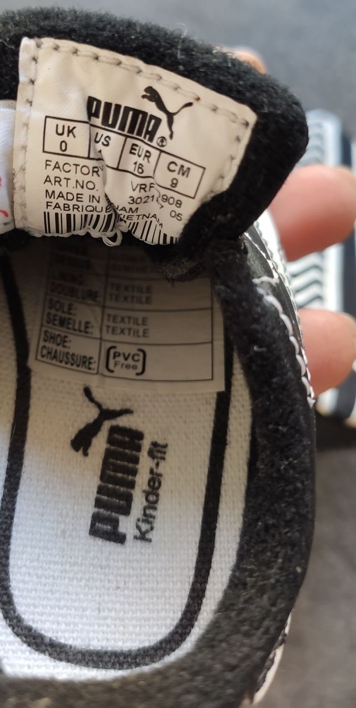 Chaussons bébé mixte pointure 16  Puma - photo numéro 6