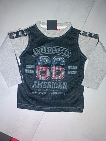 Tee shirt manches longues Tom & Jo 4 ans