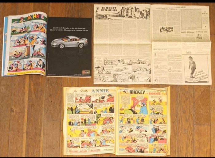 Lot journal de mickey spécial anniversaire N°2500 + 2 facs similés vintage - photo numéro 3