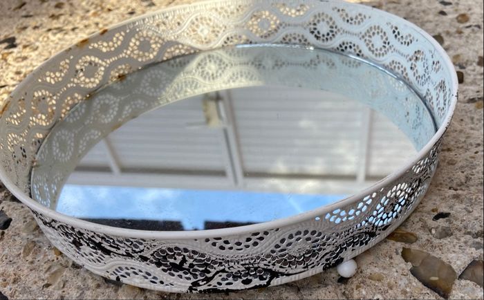 Plateau miroir blanc - photo numéro 3